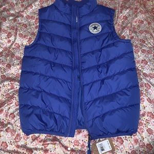 super cool royal blue Converse puffy vest!